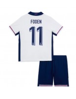 Anglie Phil Foden #11 Domácí dres pro děti ME 2024 Krátký Rukáv (+ trenýrky)